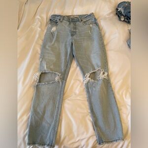 Abercrombie the skinny high rise jeans - light wash